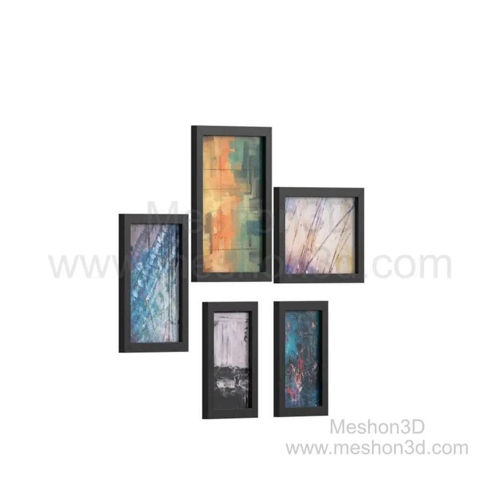 Meshon 3D | Wall Art with Frame  Photo Frame Home Decor-005 Thumbnails